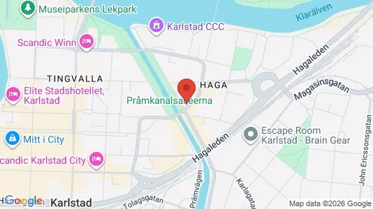 Lägenheter att hyra i Karlstad - kort over placeringen