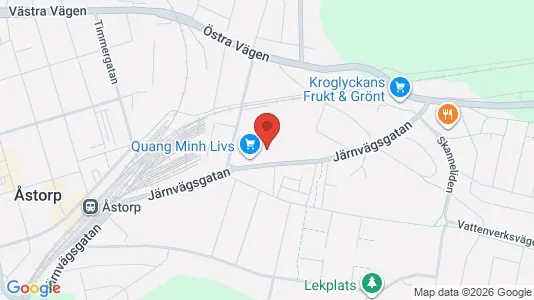 Lägenheter att hyra i Åstorp - kort over placeringen