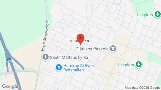 Lägenheter att hyra i Skövde - kort over placeringen