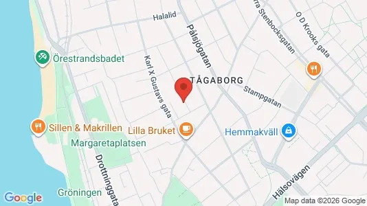 Lägenheter att hyra i Helsingborg - kort over placeringen