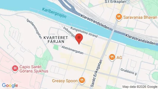 Lägenheter att hyra i Kungsholmen - kort over placeringen
