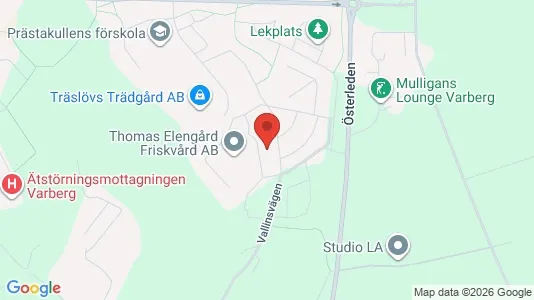 Lägenheter att hyra i Varberg - kort over placeringen