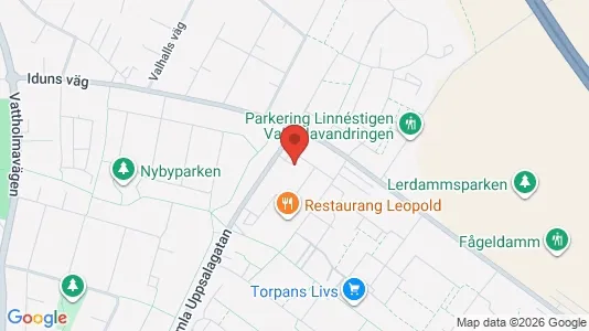 Lägenheter att hyra i Uppsala - kort over placeringen
