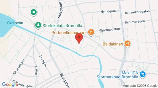 Lägenheter att hyra i Bromölla - kort over placeringen