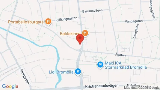Lägenheter att hyra i Bromölla - kort over placeringen