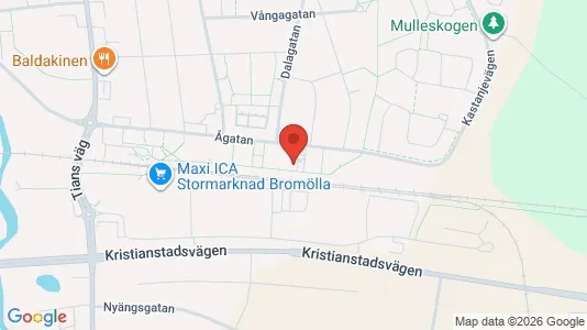 Lägenheter att hyra i Bromölla - kort over placeringen