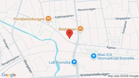 Lägenheter att hyra i Bromölla - kort over placeringen