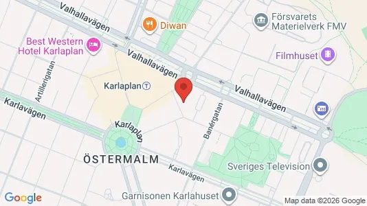 Lägenheter att hyra i Östermalm - kort over placeringen
