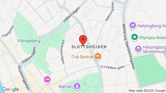 Lägenheter att hyra i Helsingborg - kort over placeringen