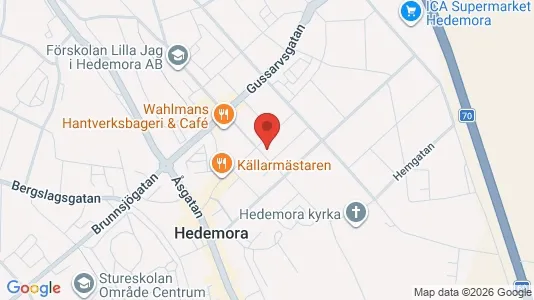 Lägenheter att hyra i Hedemora - kort over placeringen