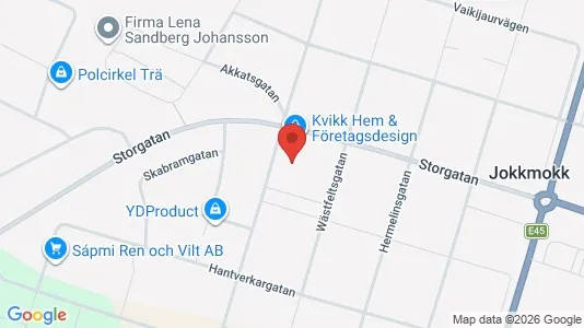 Lägenheter att hyra i Jokkmokk - kort over placeringen