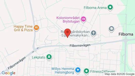 Lägenheter att hyra i Helsingborg - kort over placeringen