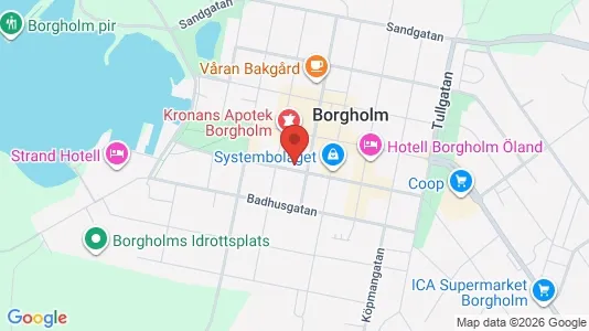 Lägenheter att hyra i Borgholm - kort over placeringen