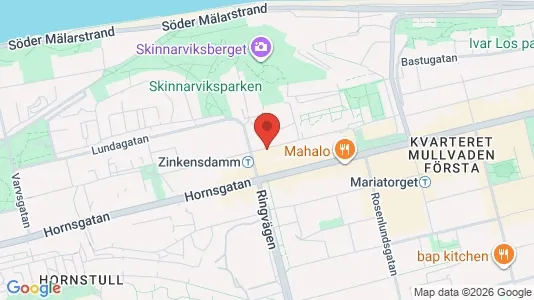 Lägenheter att hyra i Södermalm - kort over placeringen