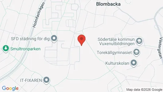 Lägenheter att hyra i Södertälje - kort over placeringen