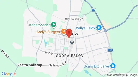 Lägenheter att hyra i Eslöv - kort over placeringen