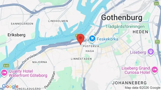 Lägenheter att hyra i Göteborg Centrum - kort over placeringen