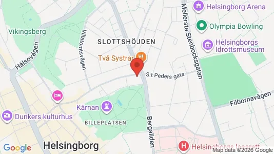 Lägenheter att hyra i Helsingborg - kort over placeringen