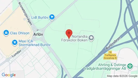 Lägenheter att hyra i Burlöv - kort over placeringen