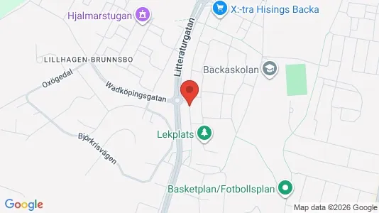 Lägenheter att hyra i Norra hisingen - kort over placeringen