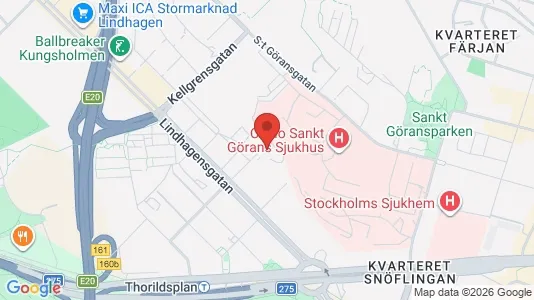 Lägenheter att hyra i Kungsholmen - kort over placeringen