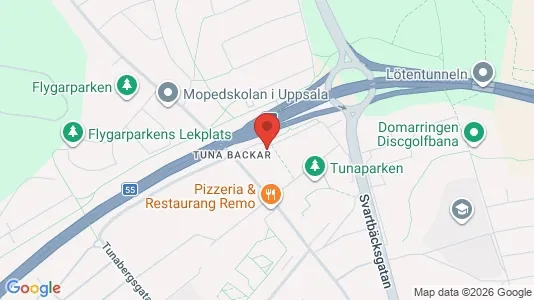 Lägenheter att hyra i Uppsala - kort over placeringen
