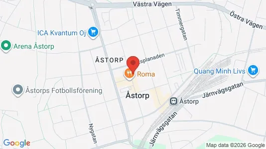 Lägenheter att hyra i Åstorp - kort over placeringen