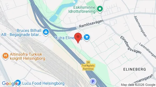 Lägenheter att hyra i Helsingborg - kort over placeringen