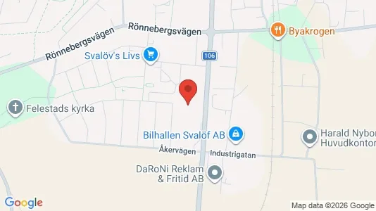 Lägenheter att hyra i Svalöv - kort over placeringen
