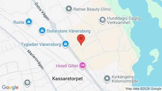 Lägenheter att hyra i Vänersborg - kort over placeringen