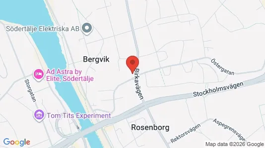 Lägenheter att hyra i Södertälje - kort over placeringen