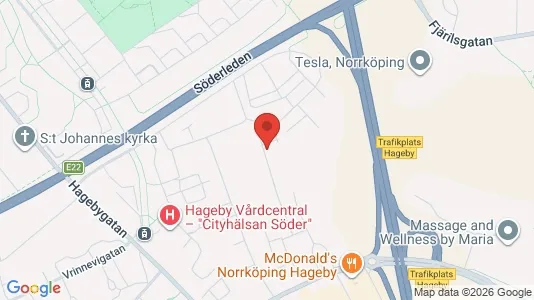 Lägenheter att hyra i Norrköping - kort over placeringen