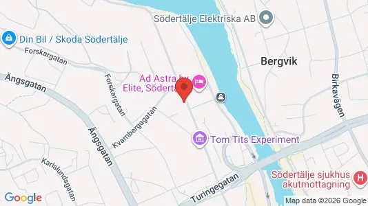Lägenheter att hyra i Södertälje - kort over placeringen