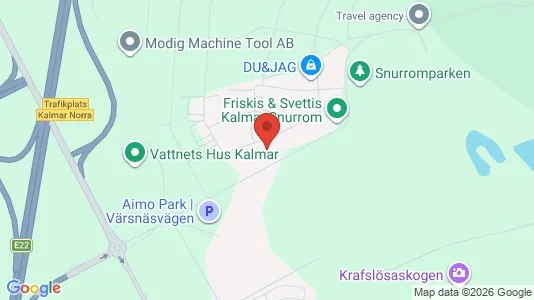 Lägenheter att hyra i Kalmar - kort over placeringen