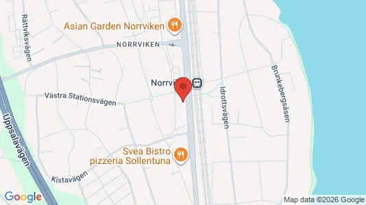 Lägenheter att hyra i Sollentuna - kort over placeringen