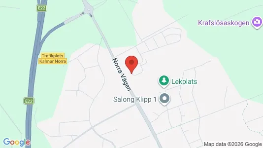 Lägenheter att hyra i Kalmar - kort over placeringen
