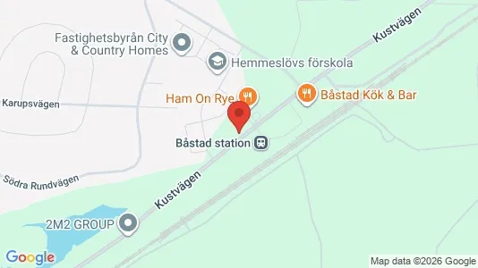 Lägenheter att hyra i Båstad - kort over placeringen