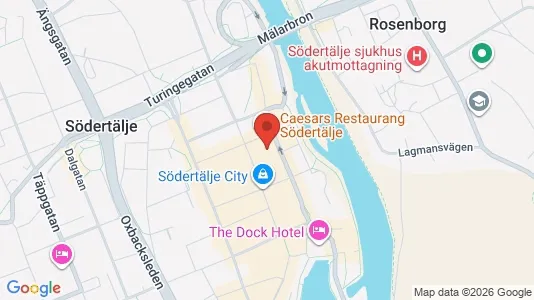 Lägenheter att hyra i Södertälje - kort over placeringen