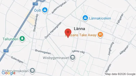 Lägenheter att hyra i Gotland - kort over placeringen