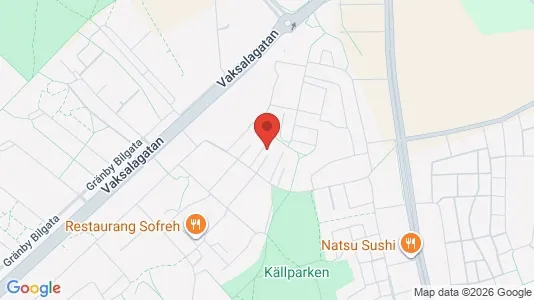 Lägenheter att hyra i Uppsala - kort over placeringen