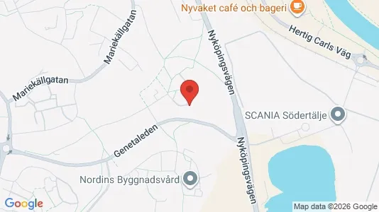 Lägenheter att hyra i Södertälje - kort over placeringen