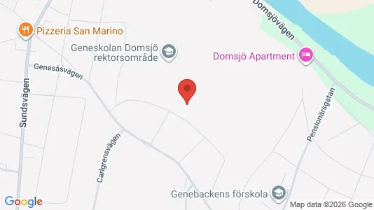 Lägenheter att hyra i Örnsköldsvik - kort over placeringen