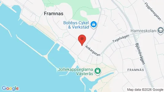 Lägenheter att hyra i Västerås - kort over placeringen