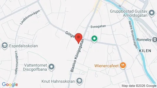Lägenheter att hyra i Ronneby - kort over placeringen