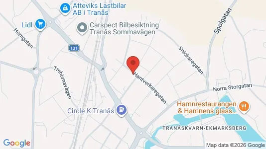 Lägenheter att hyra i Tranås - kort over placeringen