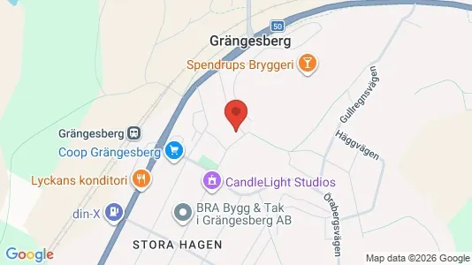 Lägenheter att hyra i Ludvika - kort over placeringen