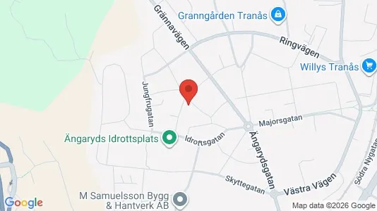 Lägenheter att hyra i Tranås - kort over placeringen