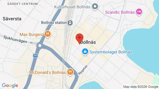 Lägenheter att hyra i Bollnäs - kort over placeringen