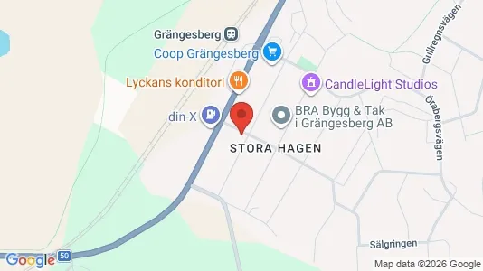 Lägenheter att hyra i Ludvika - kort over placeringen