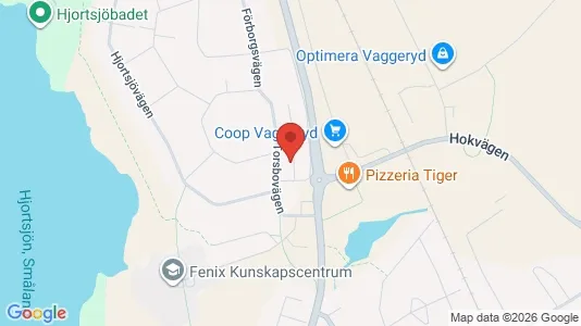 Lägenheter att hyra i Vaggeryd - kort over placeringen